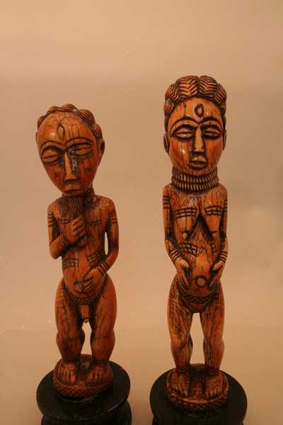 Iv.Baoulé.(statuettes), d`afrique : Côte d