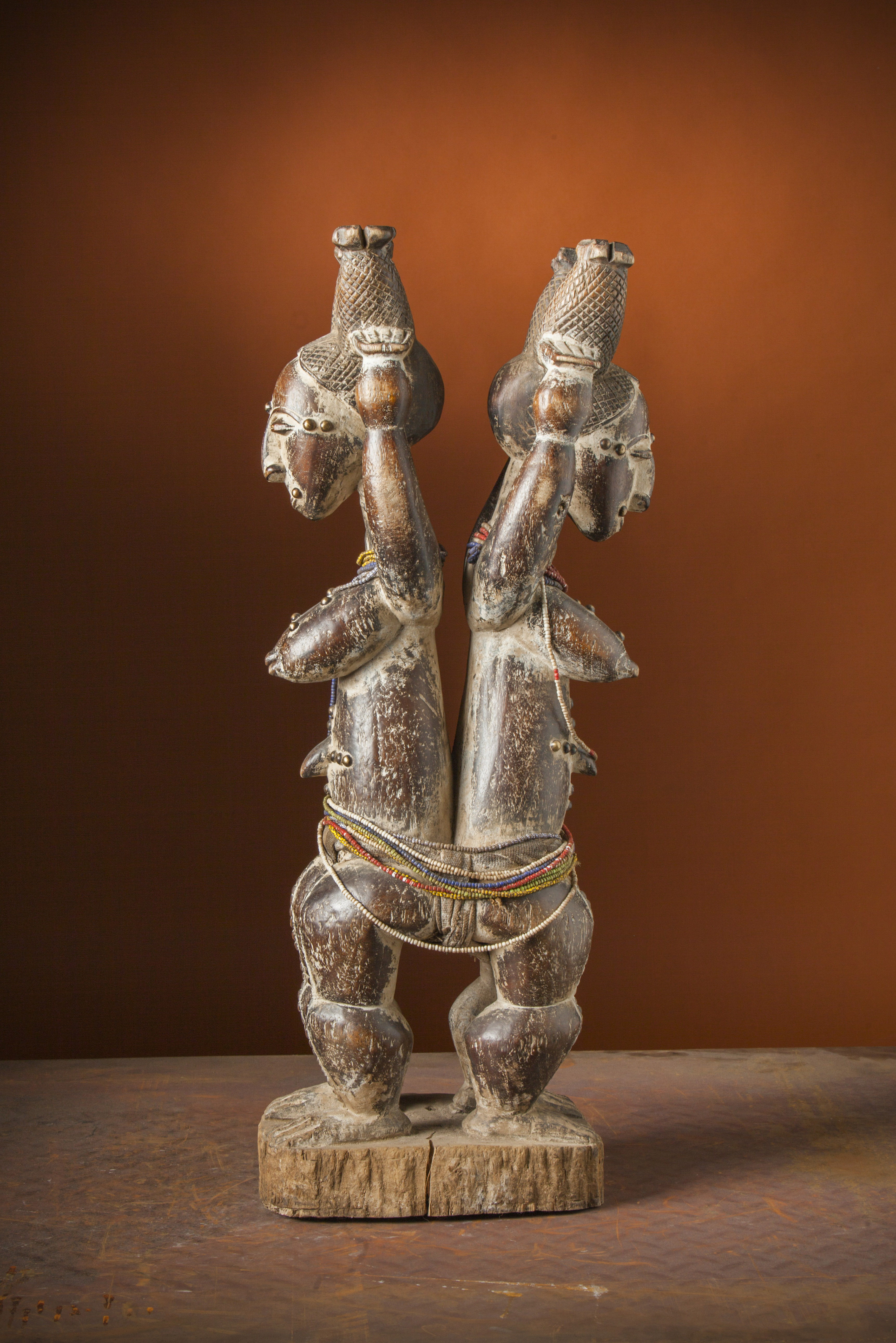 attyé(statues dos à dos), d`afrique : Côte d