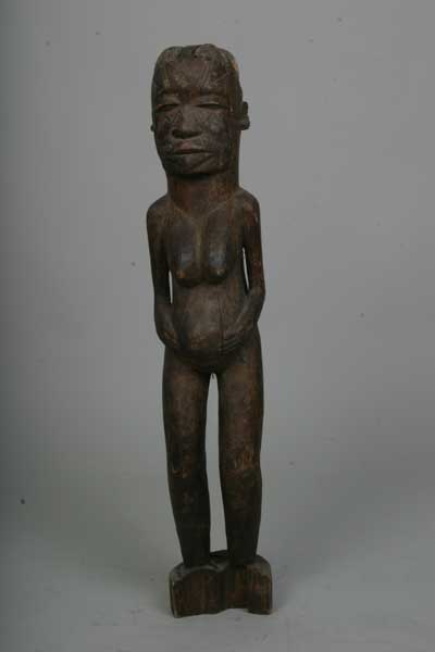 statue africaine femme enceinte