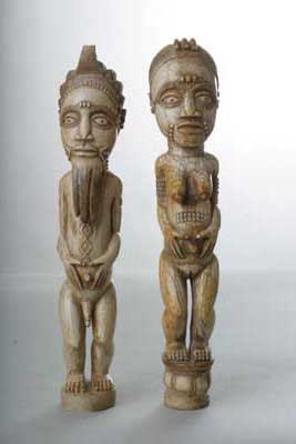 Iv.  Baoule (statues couple), d`afrique : Côte d