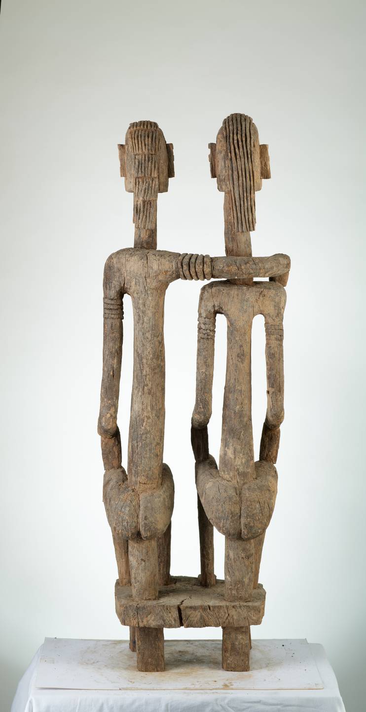 Dogon.(statue), d`afrique : Mali, statuette Dogon.(statue), masque ancien africain Dogon.(statue), art du Mali - Art Africain, collection privées Belgique. Statue africaine de la tribu des Dogon.(statue), provenant du Mali, 1106/4194 Ancienne statue représentant le couple mythique de jumeaux 