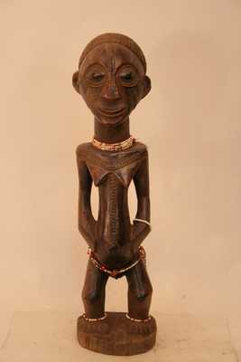 Tabwa.(statue), d`afrique : Rép.démoncratique du Congo., statuette Tabwa.(statue), masque ancien africain Tabwa.(statue), art du Rép.démoncratique du Congo. - Art Africain, collection privées Belgique. Statue africaine de la tribu des Tabwa.(statue), provenant du Rép.démoncratique du Congo., 1353/5346.Belle statuette d