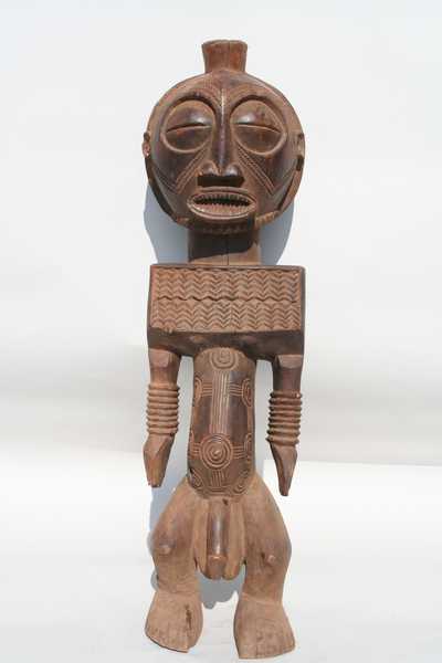 Boyo.(statue), d`afrique : rep.dem.Congo, statuette Boyo.(statue), masque ancien africain Boyo.(statue), art du rep.dem.Congo - Art Africain, collection privées Belgique. Statue africaine de la tribu des Boyo.(statue), provenant du rep.dem.Congo, 1406/1037 Statue d