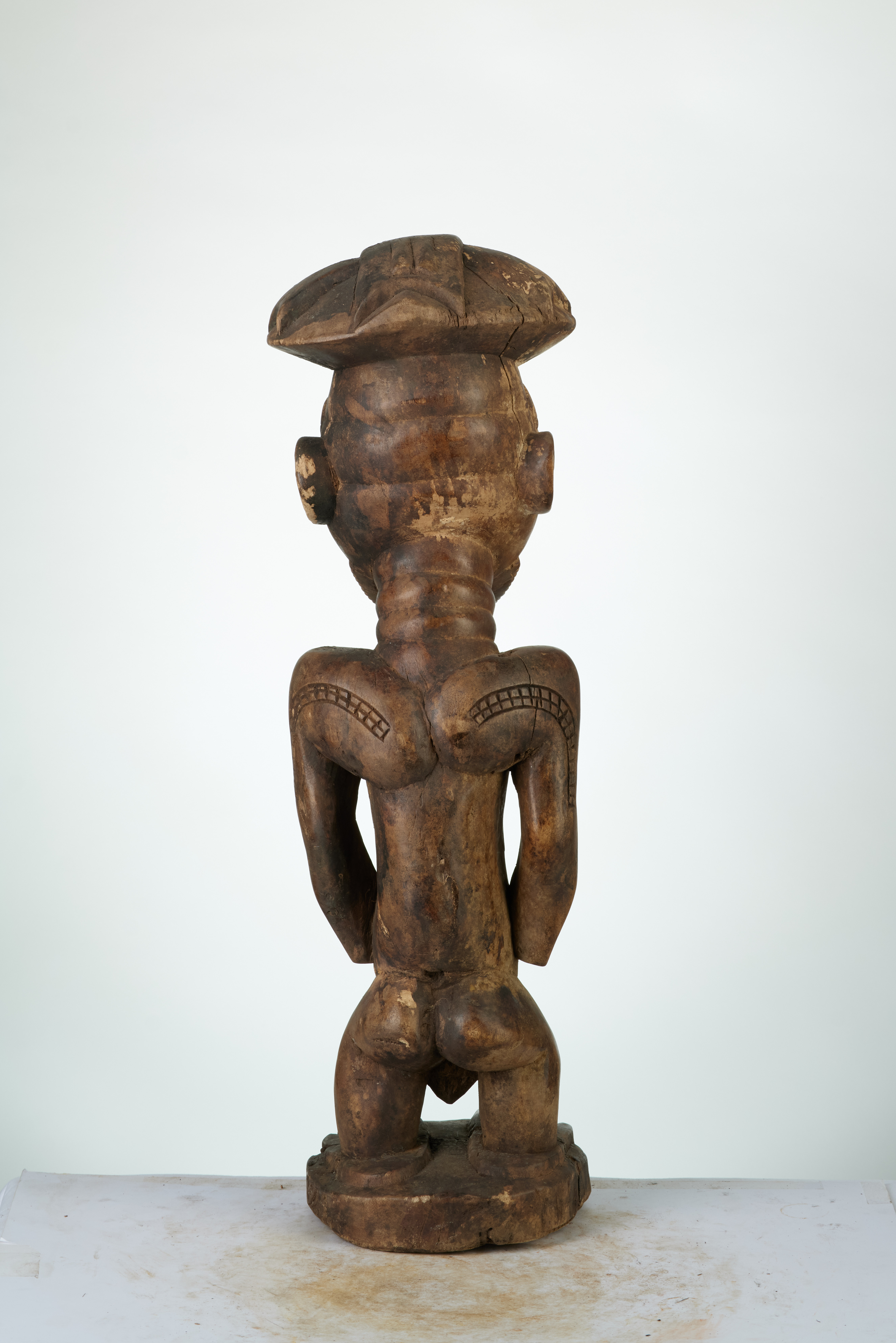 Kusu (statue), d`afrique : rep.dem.Congo, statuette Kusu (statue), masque ancien africain Kusu (statue), art du rep.dem.Congo - Art Africain, collection privées Belgique. Statue africaine de la tribu des Kusu (statue), provenant du rep.dem.Congo, 1418/1095.Statue d