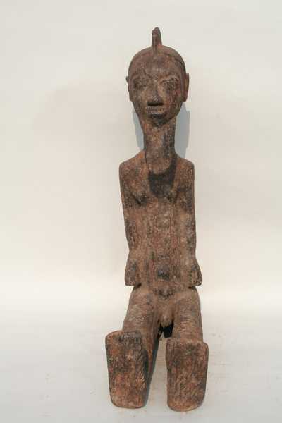 Baoule(statue  assise), d`afrique : Côte d