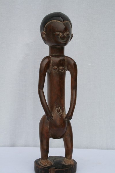 Tabwa.(statue), d`afrique : Rép.démoncratique du Congo., statuette Tabwa.(statue), masque ancien africain Tabwa.(statue), art du Rép.démoncratique du Congo. - Art Africain, collection privées Belgique. Statue africaine de la tribu des Tabwa.(statue), provenant du Rép.démoncratique du Congo., 1537/3450K.Statue très stylisée d