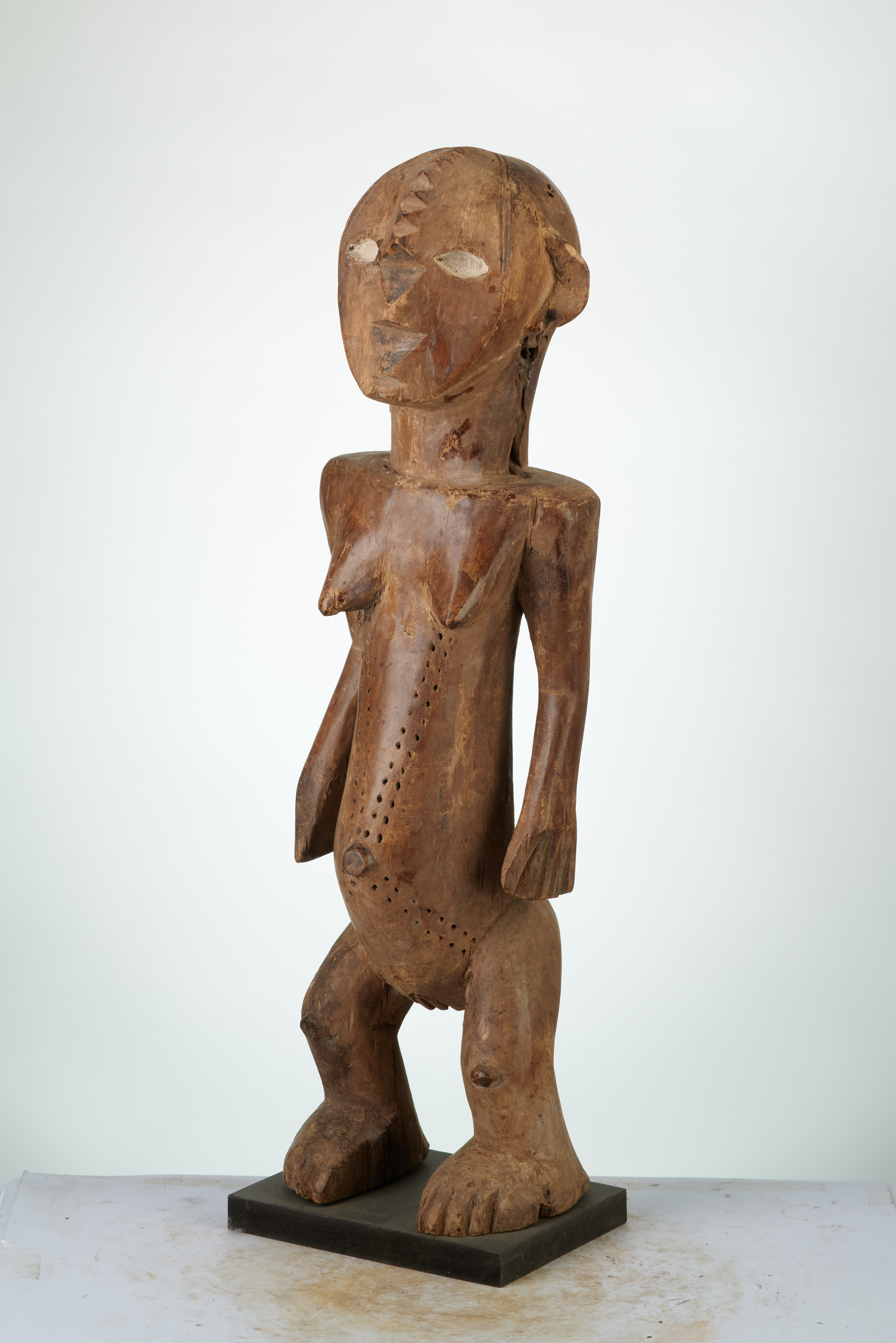 ngbaka(statue femme), d`afrique : rep.dem.Congo, statuette ngbaka(statue femme), masque ancien africain ngbaka(statue femme), art du rep.dem.Congo - Art Africain, collection privées Belgique. Statue africaine de la tribu des ngbaka(statue femme), provenant du rep.dem.Congo, 1847:Ngbaka peuple au centre de l