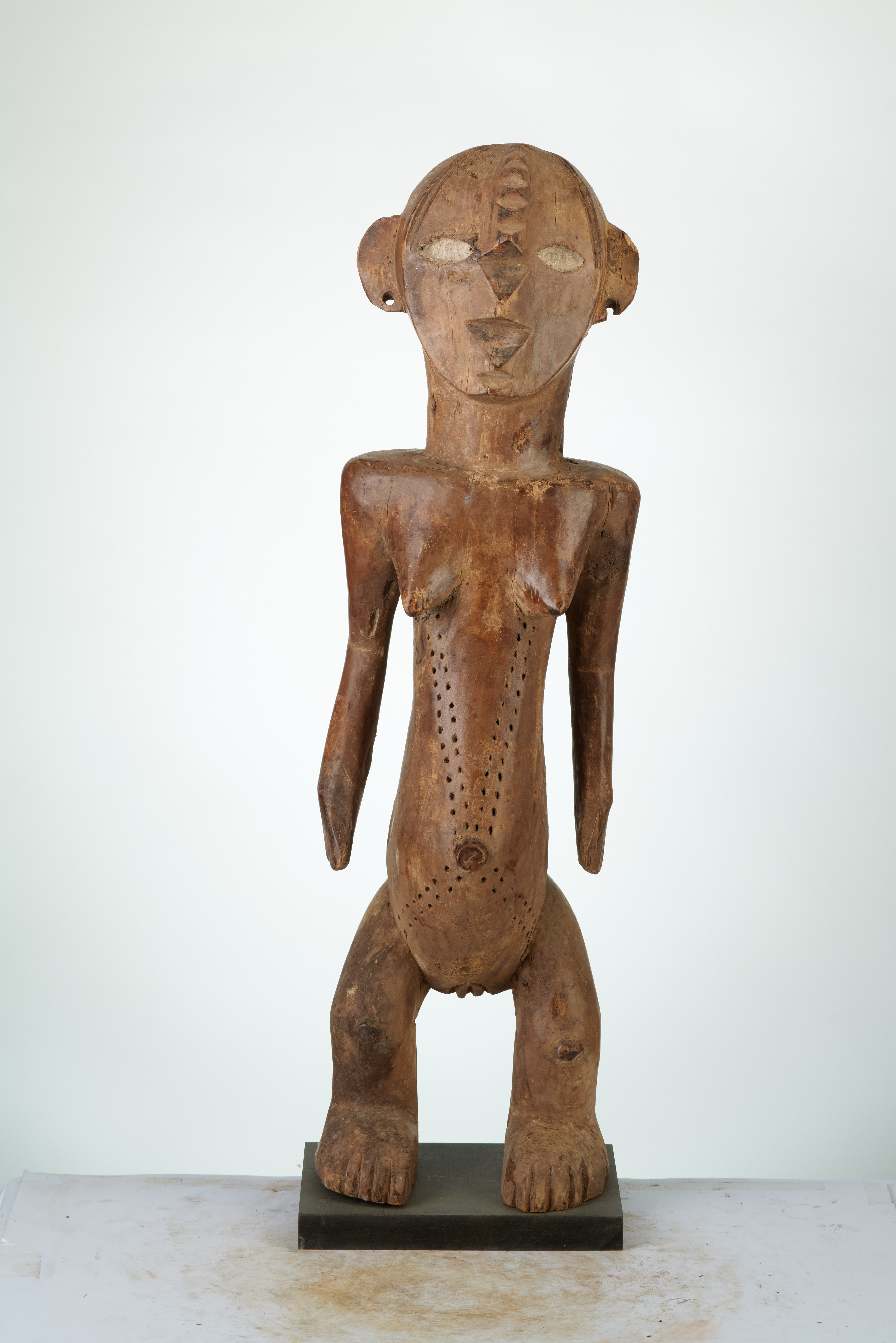 ngbaka(statue femme), d`afrique : rep.dem.Congo, statuette ngbaka(statue femme), masque ancien africain ngbaka(statue femme), art du rep.dem.Congo - Art Africain, collection privées Belgique. Statue africaine de la tribu des ngbaka(statue femme), provenant du rep.dem.Congo, 1847:Ngbaka peuple au centre de l