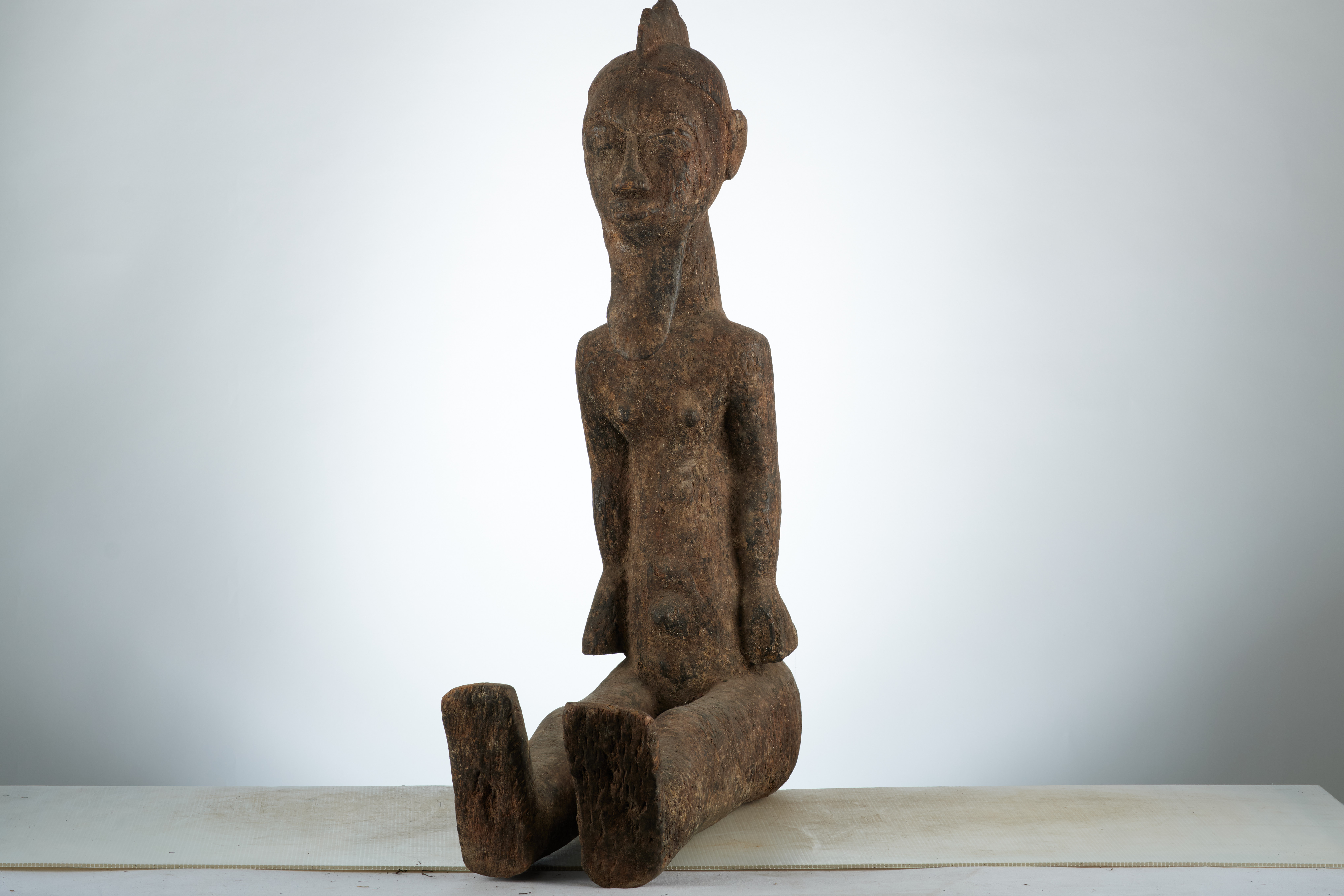 Baoulé(statue assise ), d`afrique : côte d