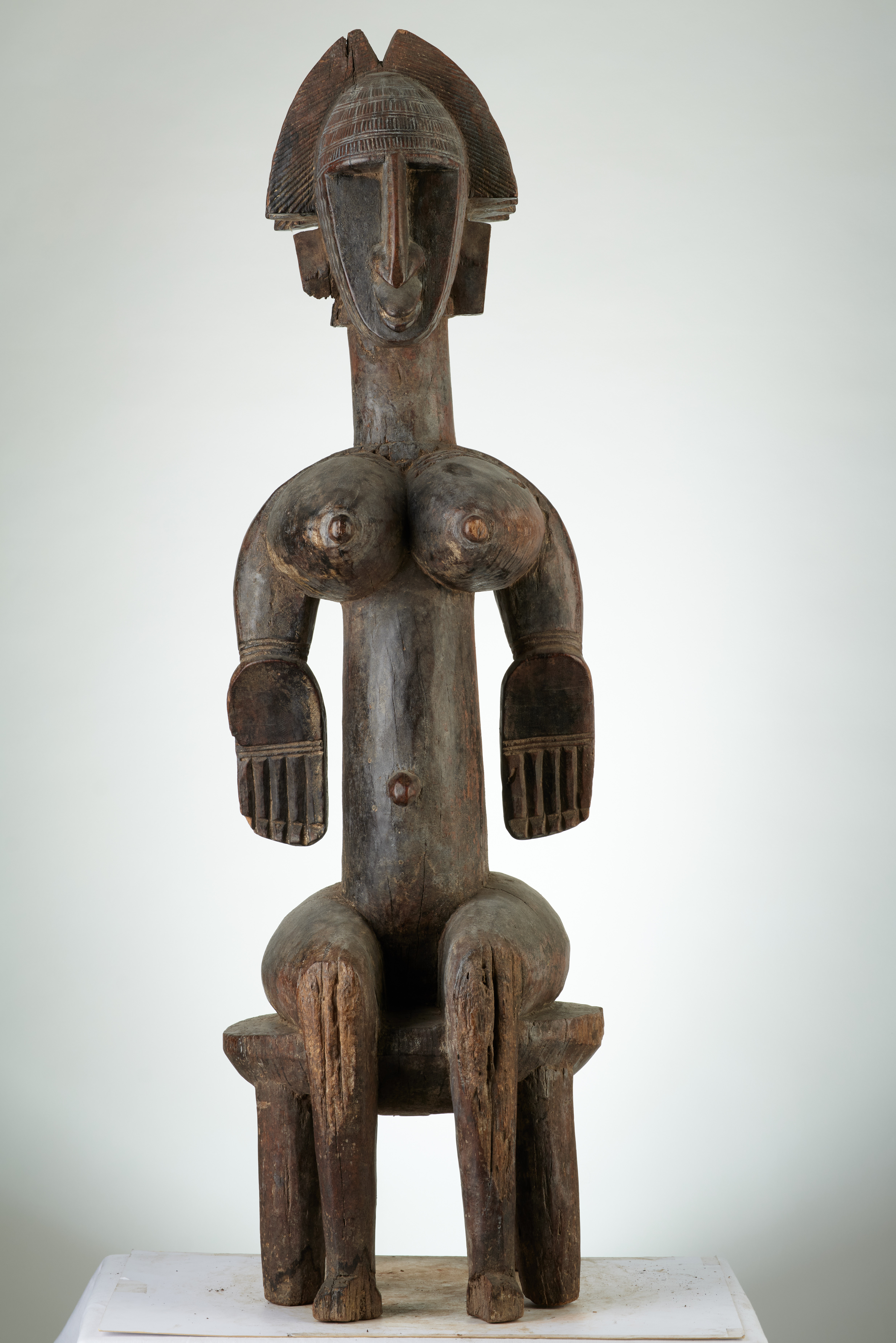 Bambara. (statue), d`afrique : Mali, statuette Bambara. (statue), masque ancien africain Bambara. (statue), art du Mali - Art Africain, collection privées Belgique. Statue africaine de la tribu des Bambara. (statue), provenant du Mali, 21/174 Très belle statue féminine assise appelée