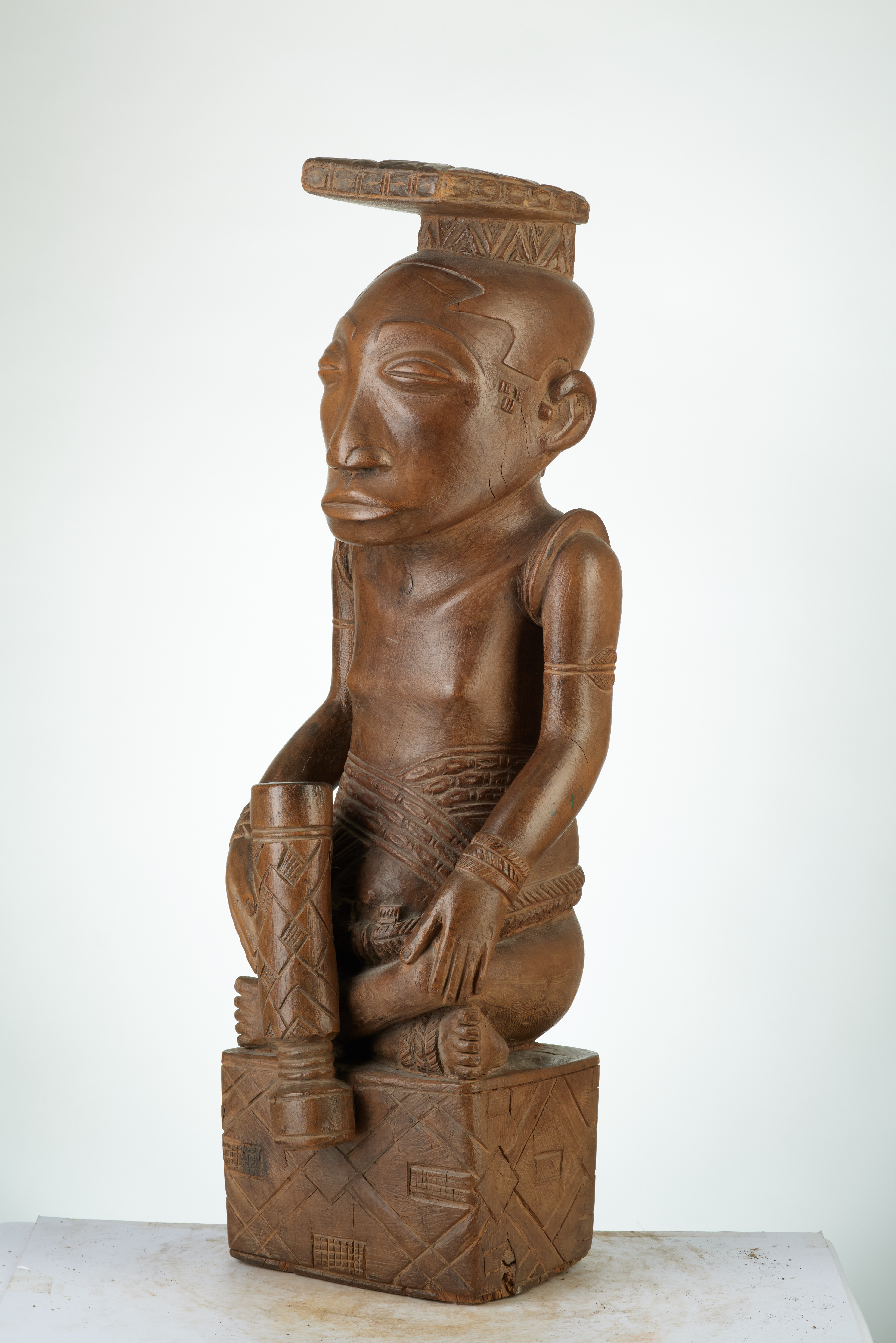 Kuba ( 616), d`afrique : république dém. du Congo., statuette Kuba ( 616), masque ancien africain Kuba ( 616), art du république dém. du Congo. - Art Africain, collection privées Belgique. Statue africaine de la tribu des Kuba ( 616), provenant du république dém. du Congo., 616/79-8O.Statue royale bushoong appelée Ndop,faite à l