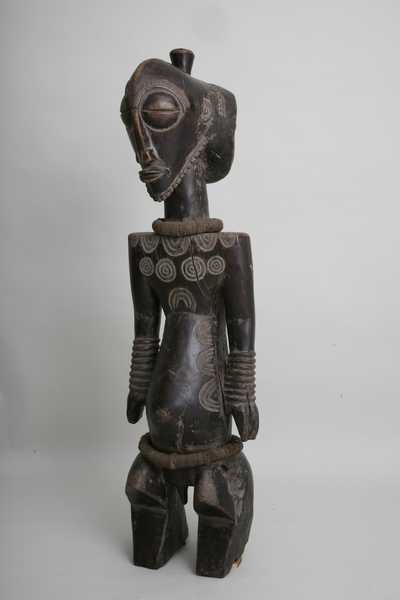 Bembe-Basumba(statue), d`afrique : Rép.démoncratique du Congo., statuette Bembe-Basumba(statue), masque ancien africain Bembe-Basumba(statue), art du Rép.démoncratique du Congo. - Art Africain, collection privées Belgique. Statue africaine de la tribu des Bembe-Basumba(statue), provenant du Rép.démoncratique du Congo., 975/113.Ancienne statue d